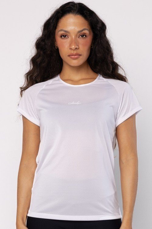 Blusa Manga Raglan Branca