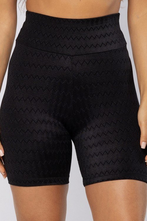 Short em Poliamida Texturizada Preto